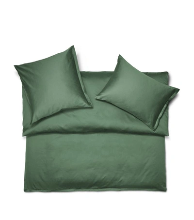 Schlossberg Noblesse Square Pillowcase (65cm X 65cm) In Green
