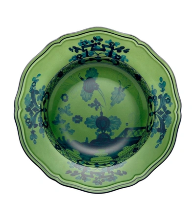 Ginori 1735 Oriente Italiano Malachite Soup Plate (24cm) In Multi
