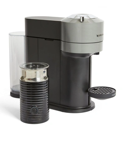 Nespresso Vertuo Next Coffee Machine With Aeroccino3 Milk Frother In Grey
