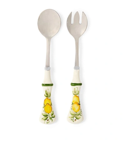 Les-ottomans Lemon Serving Spoons In Multi