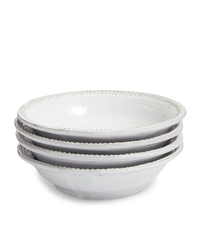Soho Home Set Of 4 Hillcrest Pasta Bowls (22cm) In White