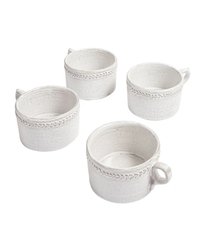 Soho Home Set Of 4 Hillcrest Mugs In White
