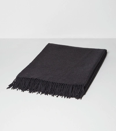 Brunello Cucinelli Fringed Silk Throw In 灰色