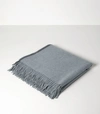 BRUNELLO CUCINELLI CASHMERE FRINGED THROW (140CM X 140CM),16787227