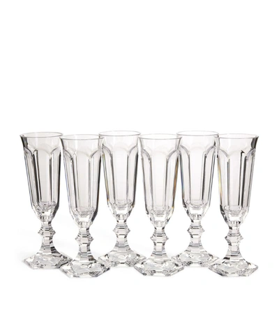 Mario Luca Giusti Set Of 6 Dolce Vita Champagne Flutes (150ml) In Clear