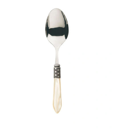 Bugatti Optical Stainless Steel Salad Spoon And Fork Set In Silver