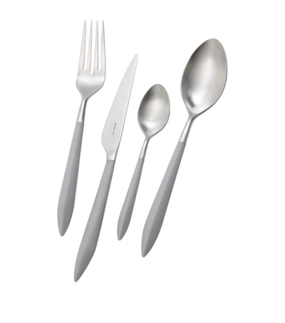 Bugatti Ares Stainless Steel 24-piece Cutlery Set In Grey