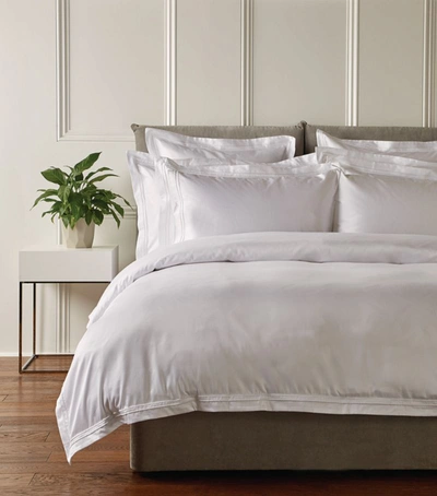 Harrods Of London Richmond Oxford Square Pillowcase Pair (65cm X 65cm) In White