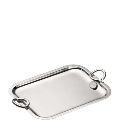 CHRISTOFLE SILVER-PLATED VERTIGO HANDLED TRAY (26CM X 20CM),16906289