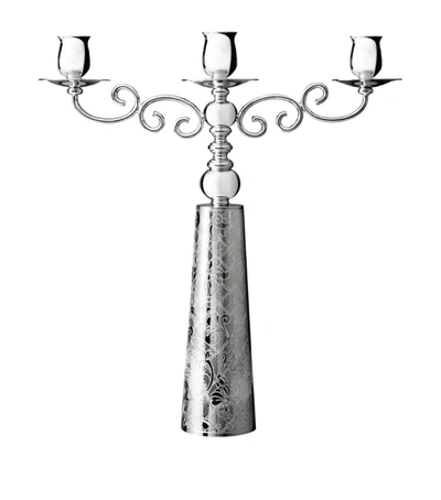Christofle Jardin D'eden Three-light Candelabra In Silver