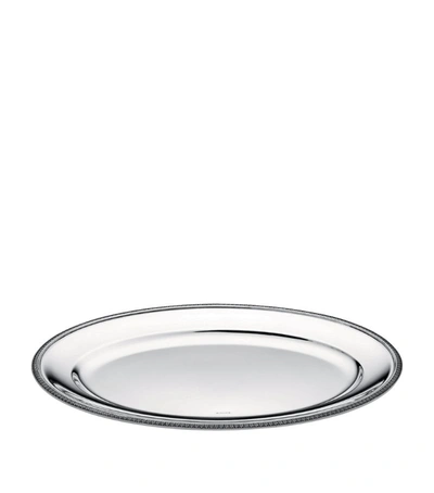 Christofle Silver-plated Malmaison Oval Platter (45cm)