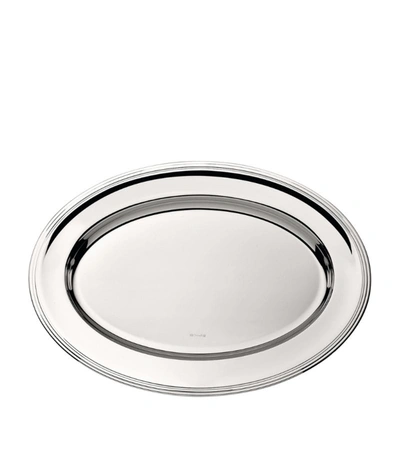Christofle Albi Oval Platter (45cm) In Silver