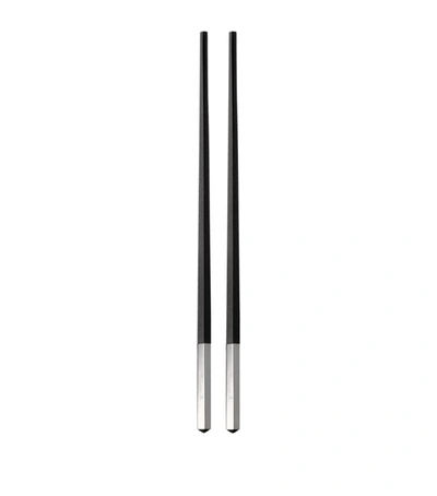 Christofle Silver-plated Uni Chinese Chopsticks In Black