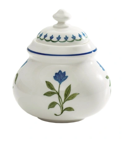 Halcyon Days X Nina Campbell Marguerite Sugar Bowl In Multi
