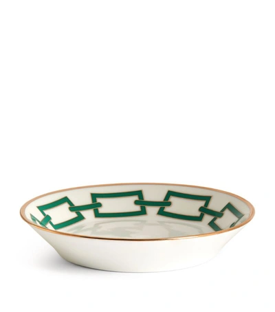 Ginori 1735 Porcelain Catene Smeraldo Tea Saucer (13.5cm) In Multi