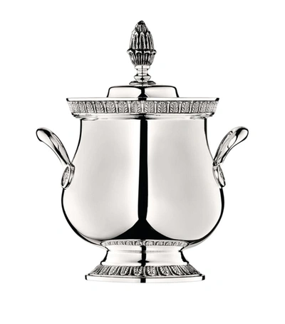 Christofle Silver-plated Malmaison Covered Sugar Bowl