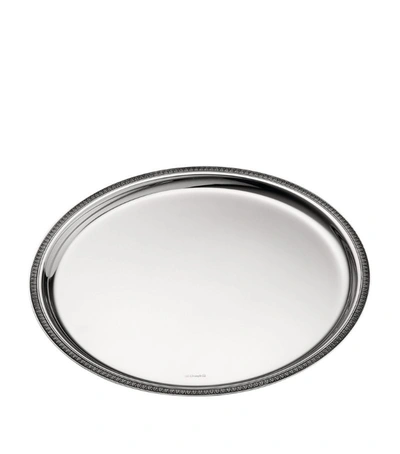 Christofle Malmaison Round Tray (30cm) In Silver