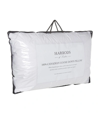 Harrods Of London Soft/medium Goose Down King Pillow In White