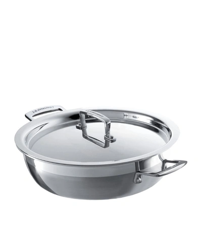 Le Creuset 3-ply Stainless Steel Shallow Casserole Dish (24cm) In Metallic
