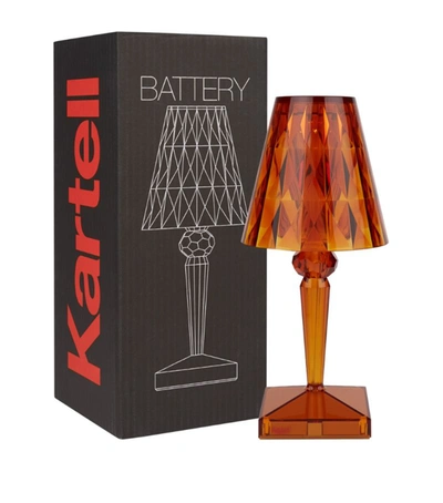 Kartell Battery Lamp In Orange