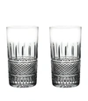 WATERFORD SET OF 2 IRISH LACE HIGHBALL GLASSES (400ML),16826314
