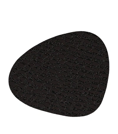 Linddna Curve Lace Coasters (set Of 4) In Black