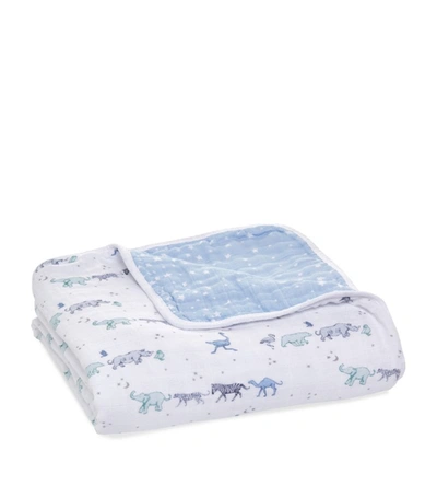 Aden + Anais Dancing Tigers Dream Blanket Blue