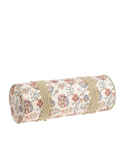Dockatot X William Morris Floral Bolster Cushion (60cm X 22cm) In Pink
