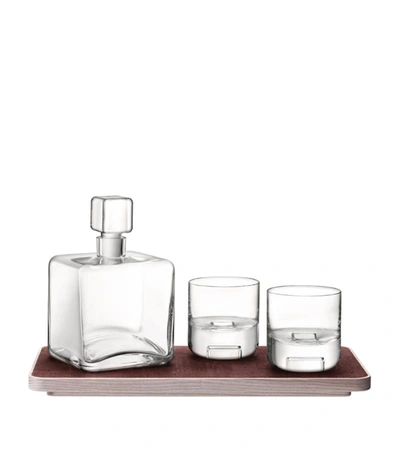 Lsa International Cask Whisky Connoisseur Glasses, Decanter And Tray Set In Clear