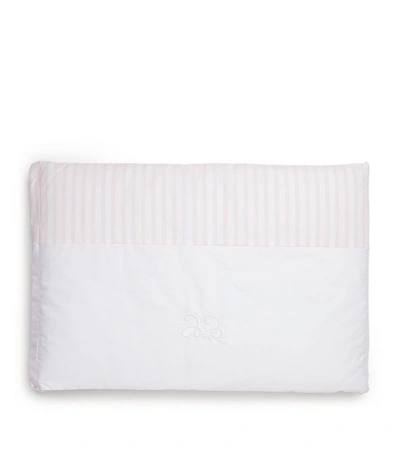 Tartine Et Chocolat Cotton Striped Bed Bumper In Pink