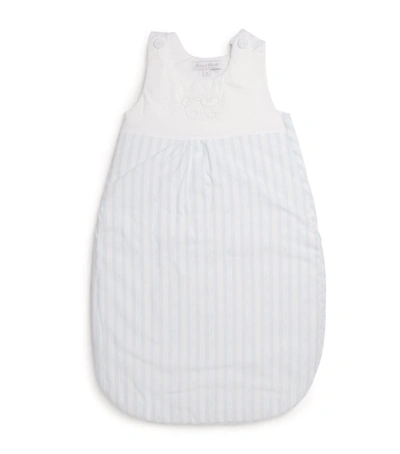 Tartine Et Chocolat Cotton Striped Sleeping Bag In Blue