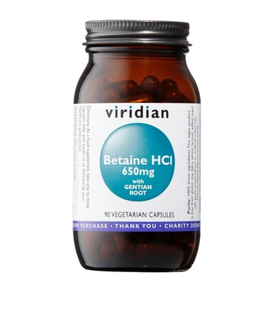 Viridian Betaine Hcl With Gentian Root 650mg (90 Capsules) In Multi