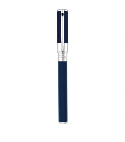 St Dupont D-initial Rollerball Pen In Blue