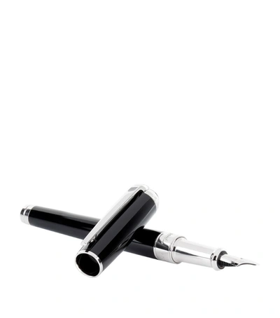 S.t. Dupont Line D Fountain Pen In Black