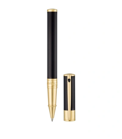 St Dupont D-initial Rollerball Pen In Black