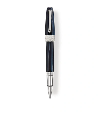 Montegrappa Extra Otto Butterfly Fountain Pen In Blue