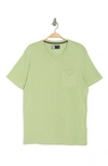 X-ray Patch Pocket V-neck T-shirt In Dusty Mint