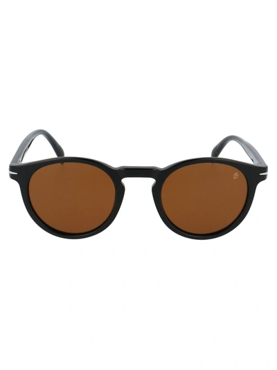 David Beckham Men's Black Acetate Sunglasses