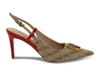 GUESS GUESS WOMEN'S BEIGE FABRIC PUMPS,GUESSALENY2BR 36