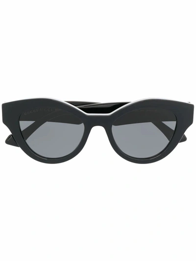Gucci Women's Black Acetate Sunglasses