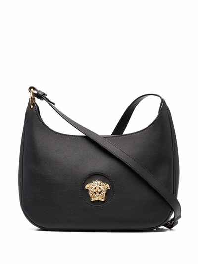 Versace Women's  Black Leather Shoulder Bag