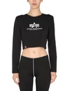 Alpha Industries Cropped Fit T-shirt In Black
