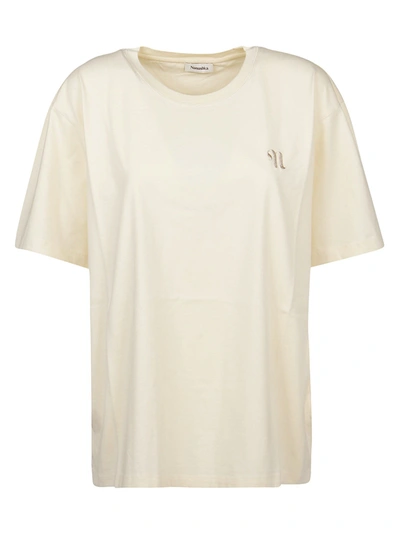 Nanushka T-shirt Reece In Cream