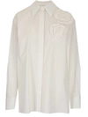 VALENTINO VALENTINO WOMEN'S WHITE OTHER MATERIALS TOP,WB3AB2K55A6001 40