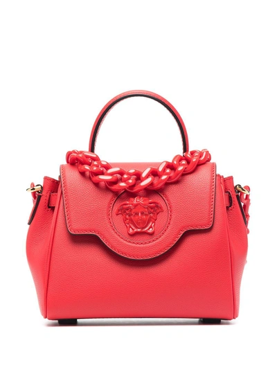 Versace Red Leather Handbag