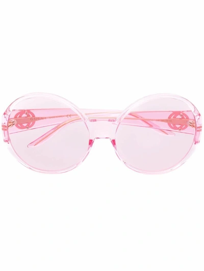 Gucci Women's  Pink Acetate Sunglasses