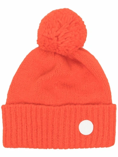 Golden Goose Beanie Didi Mixed Alpaca Wool In Orange