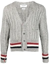 THOM BROWNE THOM BROWNE MEN'S GREY CARDIGAN,MKC357AY1502055 1