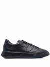 Philippe Model Men's Black Leather Sneakers