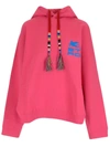 Etro Monterey Jersey Oversized Sweatshirt W/hood In Pink